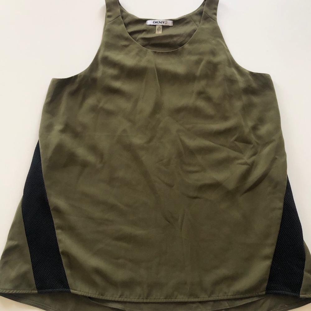 DKNY olive green top